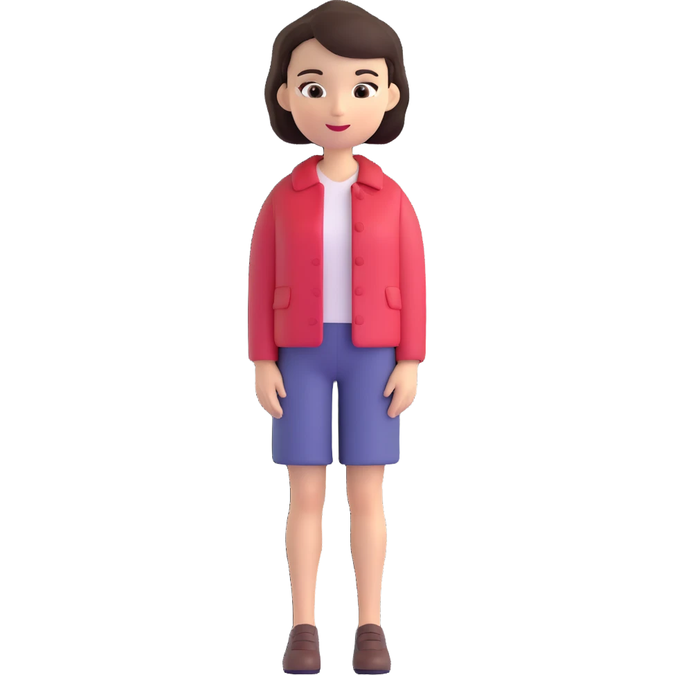 a lady with short dark brown hair emoji