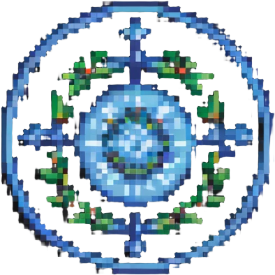 abstract learning symbol, minimal geometric design representing knowledge and growth, simple pixel art emoji
