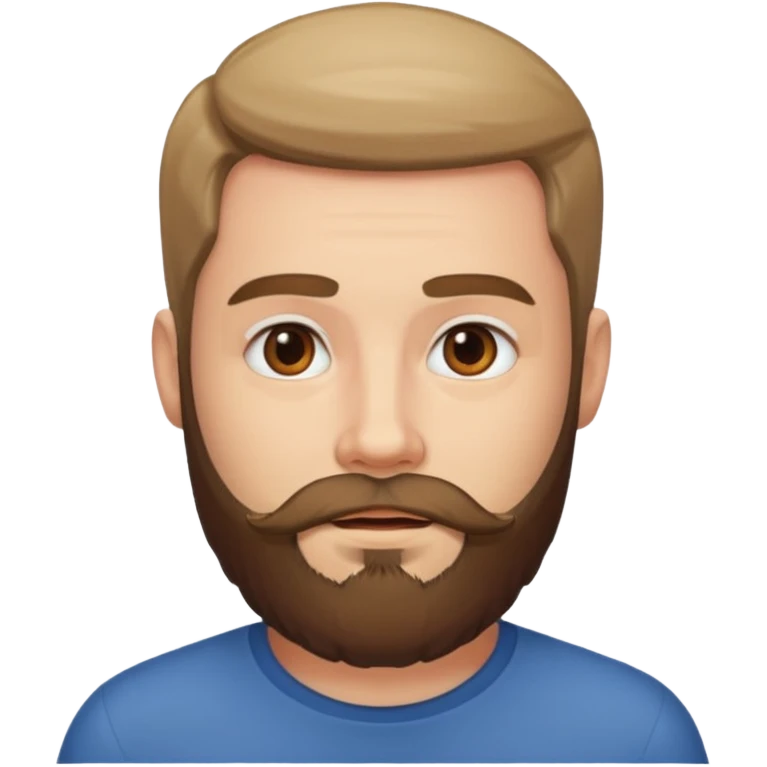 a man with just a beard  emoji