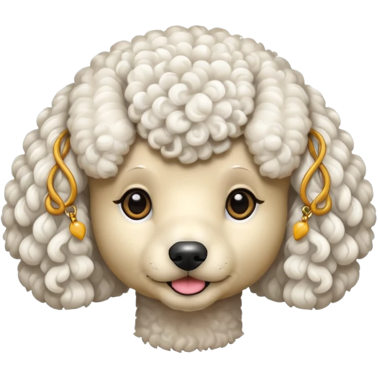 Perro poddle emoji