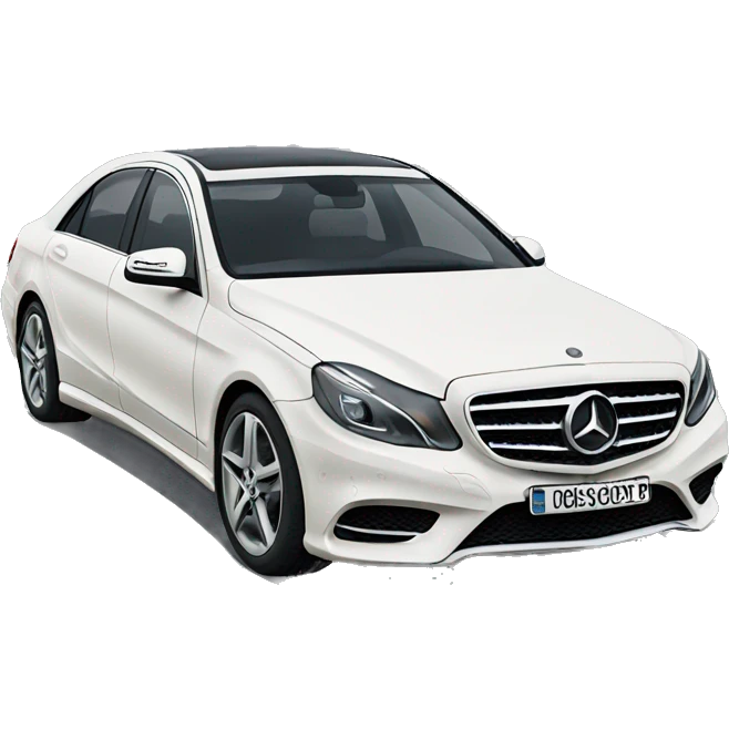 mercedes benz with a bow emoji