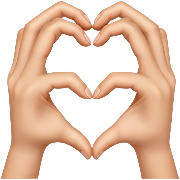 Heart hands emoji