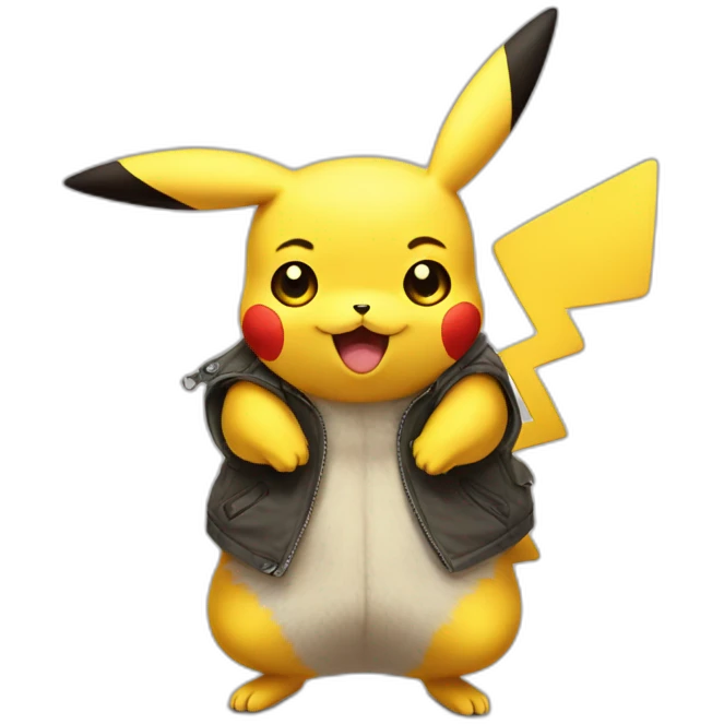 Pikachu but hes smells very bad emoji