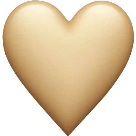 Beige heart  emoji
