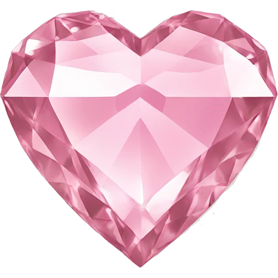 light pink diamond heart  emoji