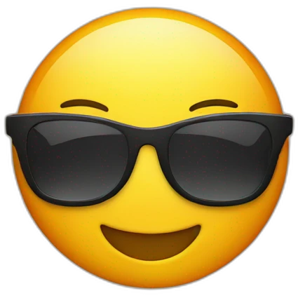 emojie waering  sun glasses emoji