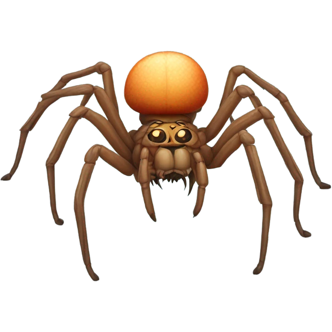 Realistic spider emoji
