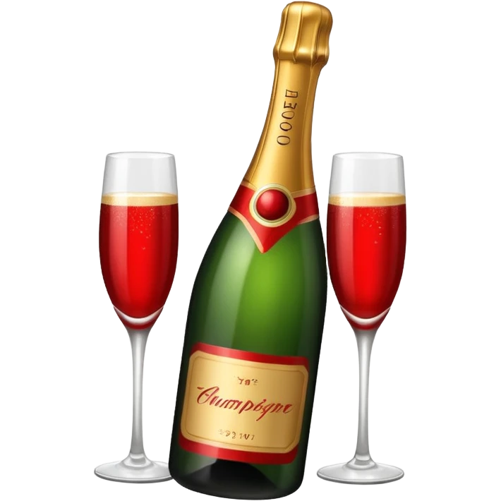 botle champgne RED emoji