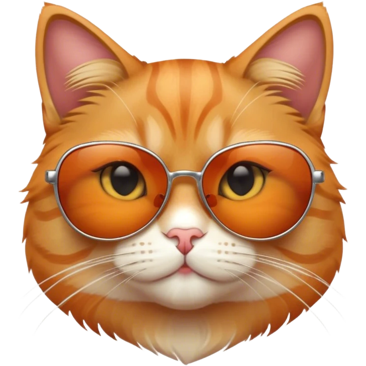 Cat wearing sunglasses emoji