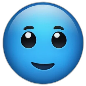 Blue tick  emoji