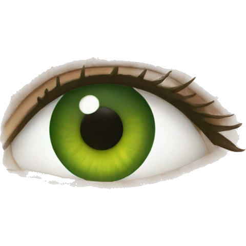 green woman eyes only eyes emoji