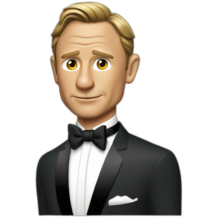 Daniel Craig as James Bond emoji