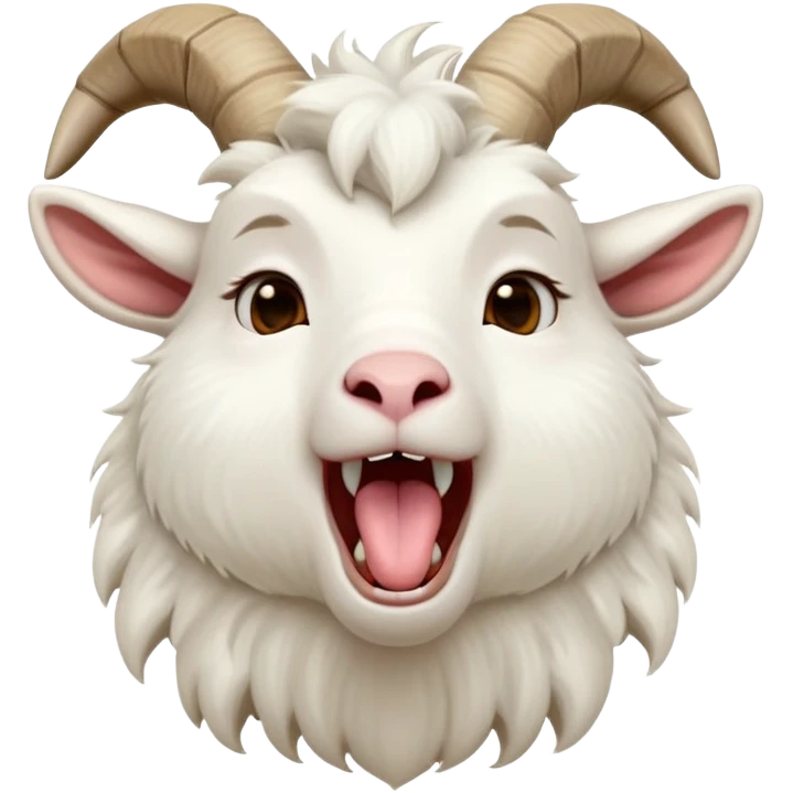 cinematic-cute-yawning-white-goat-portrait-emoji,-head-tilted-slightly-with-a-dramatic,-wide-open-yawn,-showcasing-a-soft,-downy-white-fur-with-delicate-horns-and-gently-drooping-ears,-round-eyes-barely-open-in-drowsy-contentment, emoji