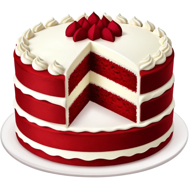 Red velvet cake emoji