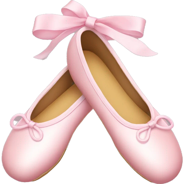 light pink christmas ballet shoes emoji