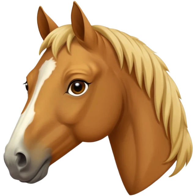 Realistic tan mustang horse emoji