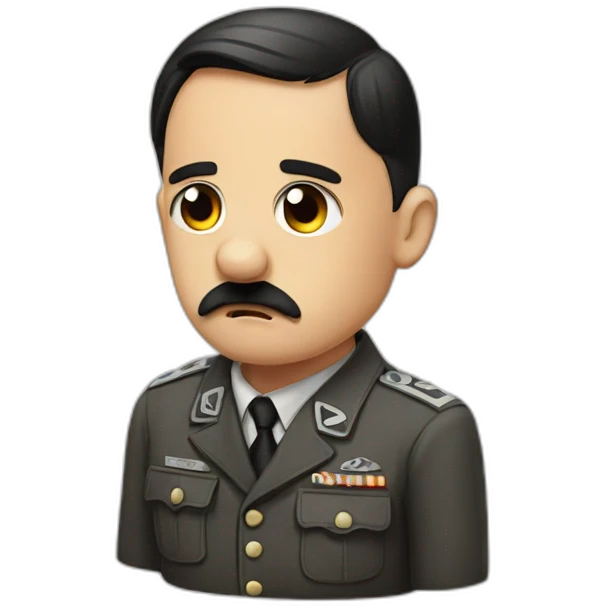 hitler sad emoji
