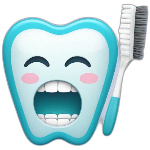 brush teeth emoji