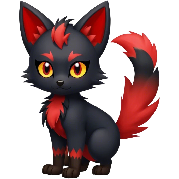 Litten-Zorua-hybrid full body emoji