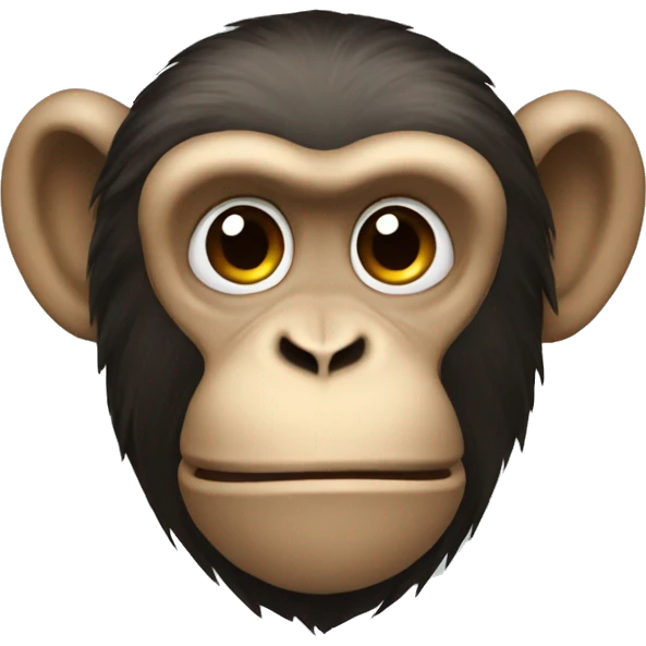 monkey head from behind emoji