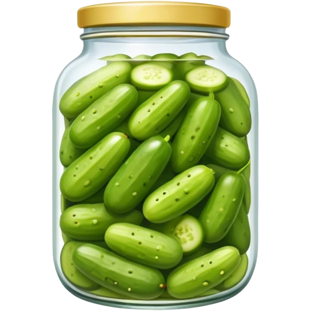 банка с маринованными пачками денежных огурцов emoji