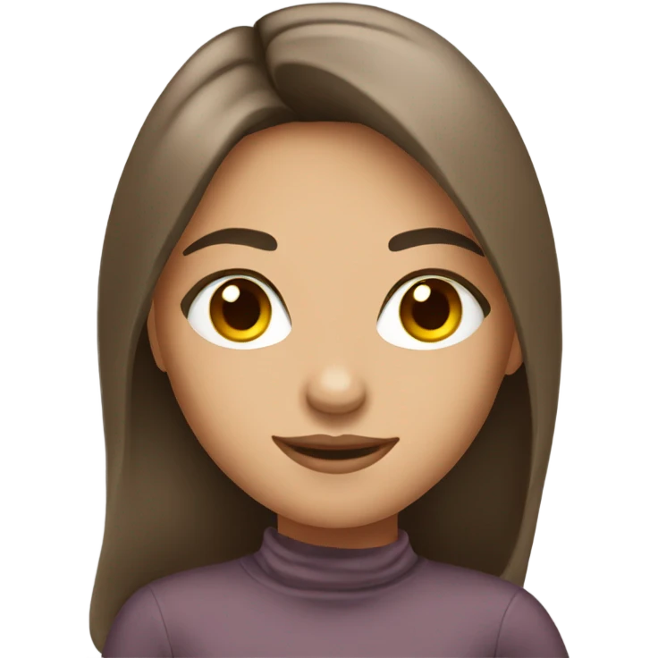 pretty brunette girl emoji