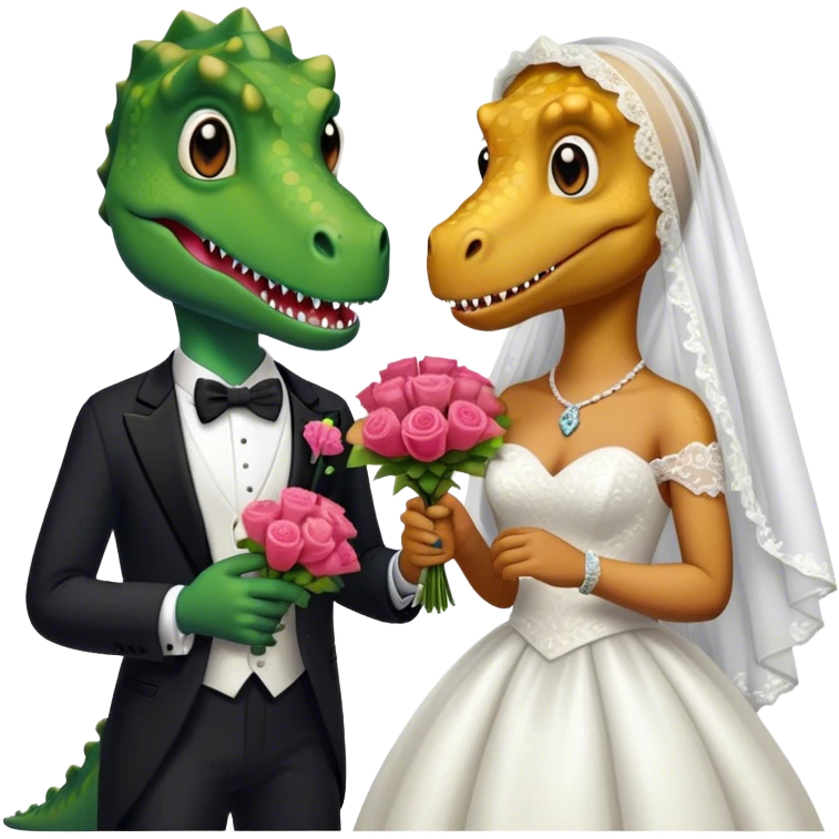 Dinosaure marier emoji