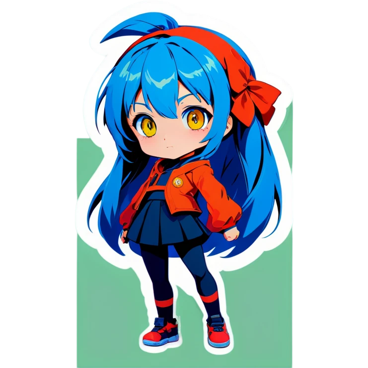 Colorful anime emoji