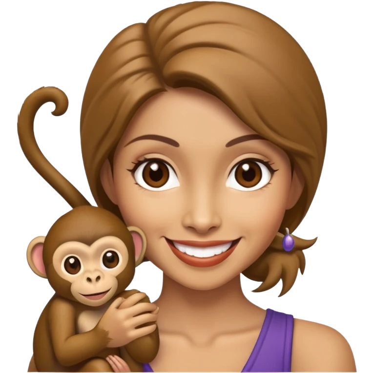 Women monkey emoji