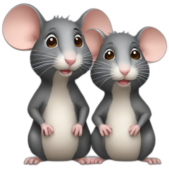 Rat with girlfriend emoji