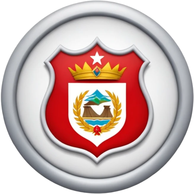 Hazme un emoji basado en el escudo del américa de cali emoji
