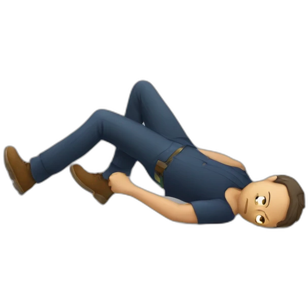 a man fell down emoji