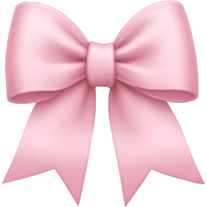 Light pink bow emoji