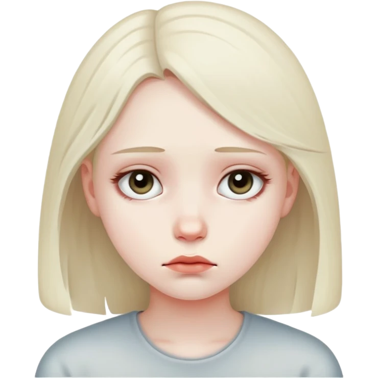 Lonely girl emoji