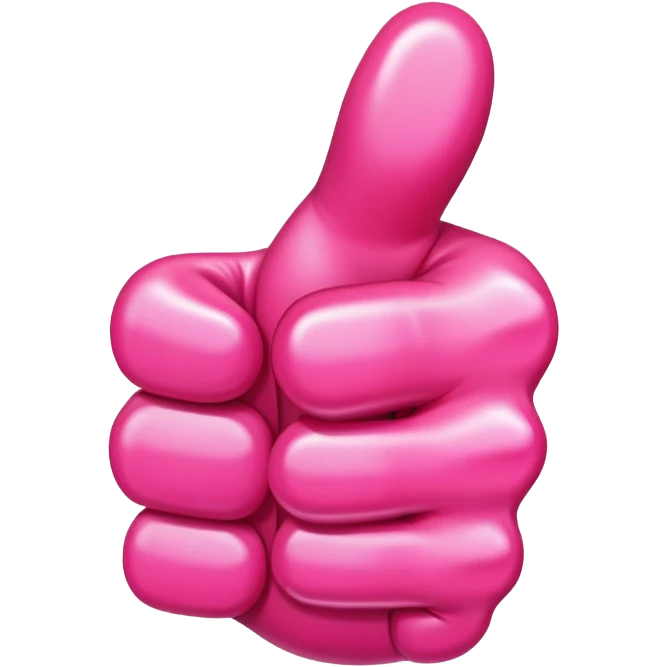 Pink thumbs up emoji