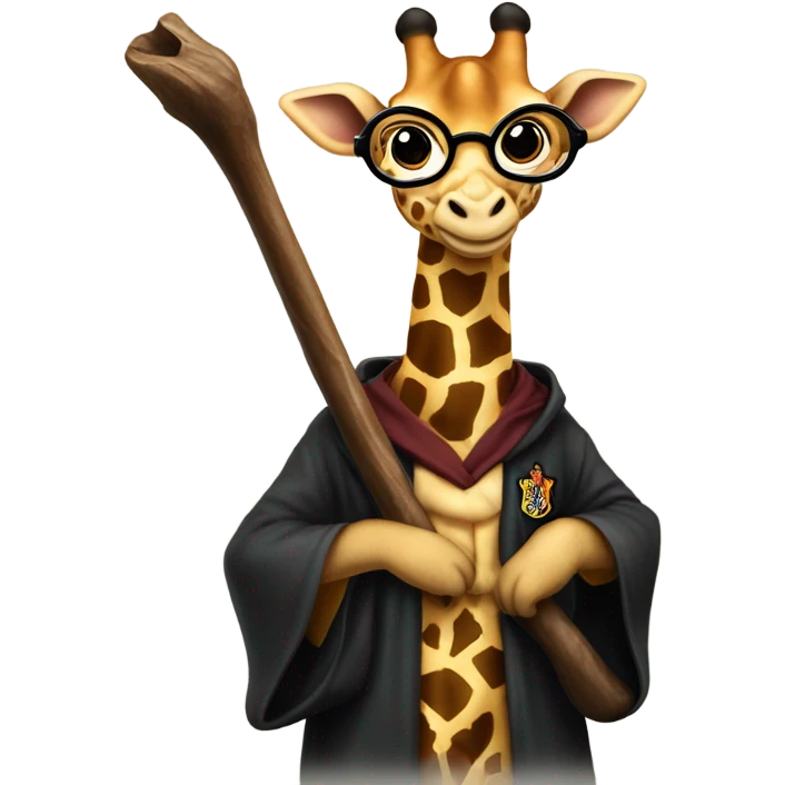 Harry Potter riding a giraffe  emoji