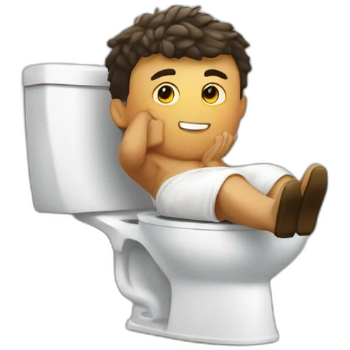 Ronaldo aux toilettes emoji