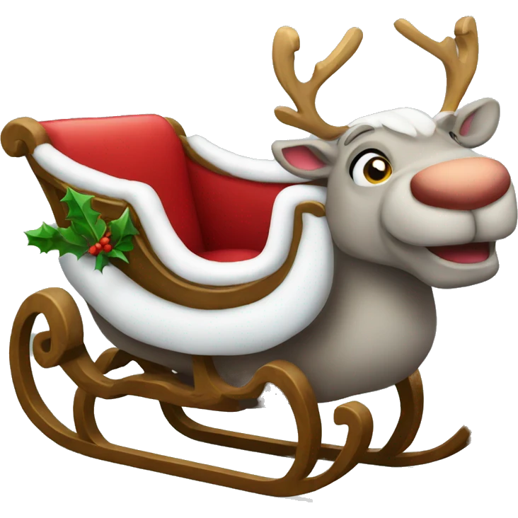 Christmas sleigh emoji
