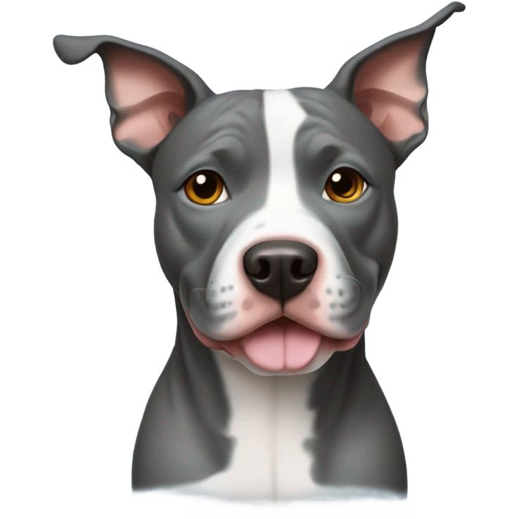 Pit bull mixed with a blue healer dog  emoji
