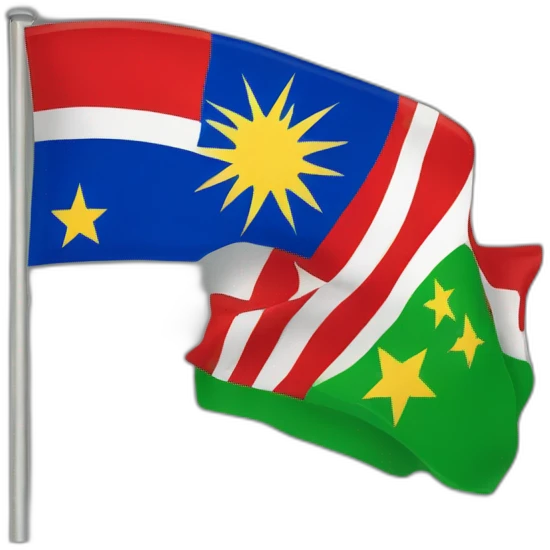 Drapeau indépendantiste Guadeloupéen emoji
