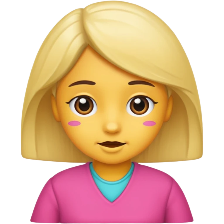 Niña colocha emoji