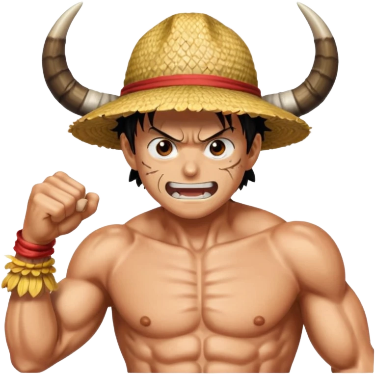 Luffy fighting Kaifo emoji
