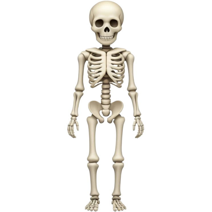 Skeleton full body emoji