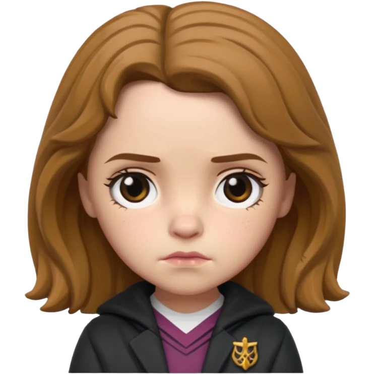 hermioni sad face funko pop style cute emoji