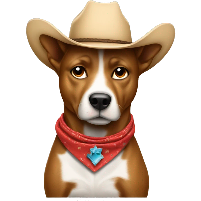Cowboy dog congratulation  emoji