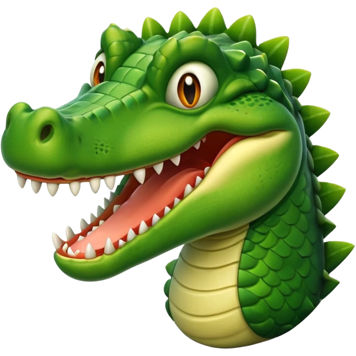 A laughing crocodile emoji emoji