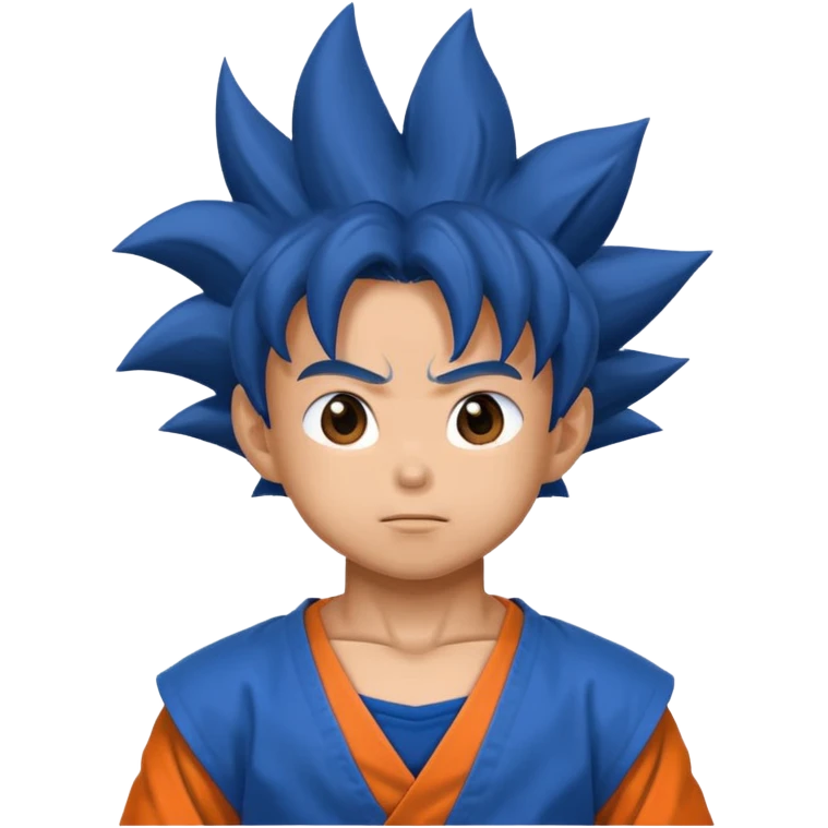 Son goku with blue gi emoji