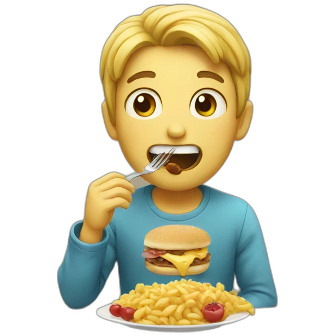 Eating emoji