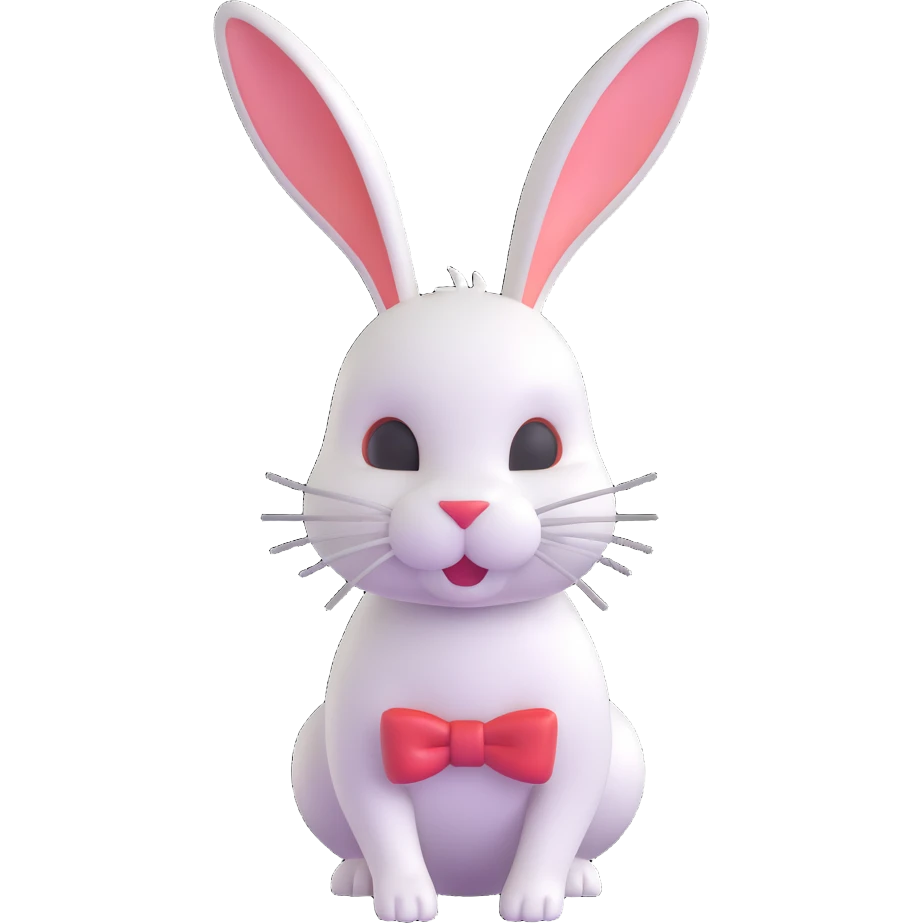 white rabbit emoji
