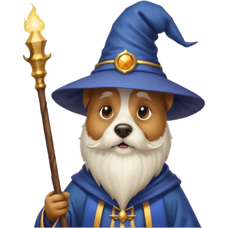 Dog wizard emoji